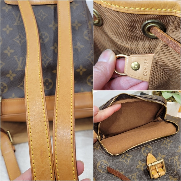 💕DISCONTINUED Very Rare Backpack LOUIS VUITTON Montsouris MM Monogram - Picture 15 of 16